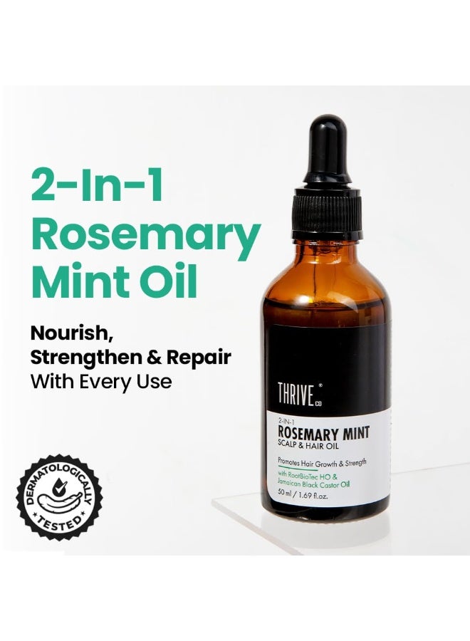 ثريفيكو زيت إكليل الجبل والنعناع من ثرايف كو | لنمو الشعر والحد من تساقطه والتحكم في قشرة الرأس | ينعم فروة الرأس الجافة ويصلح الأطراف المتقصفة | مناسب للرجال والنساء | 50 مل - Image 4